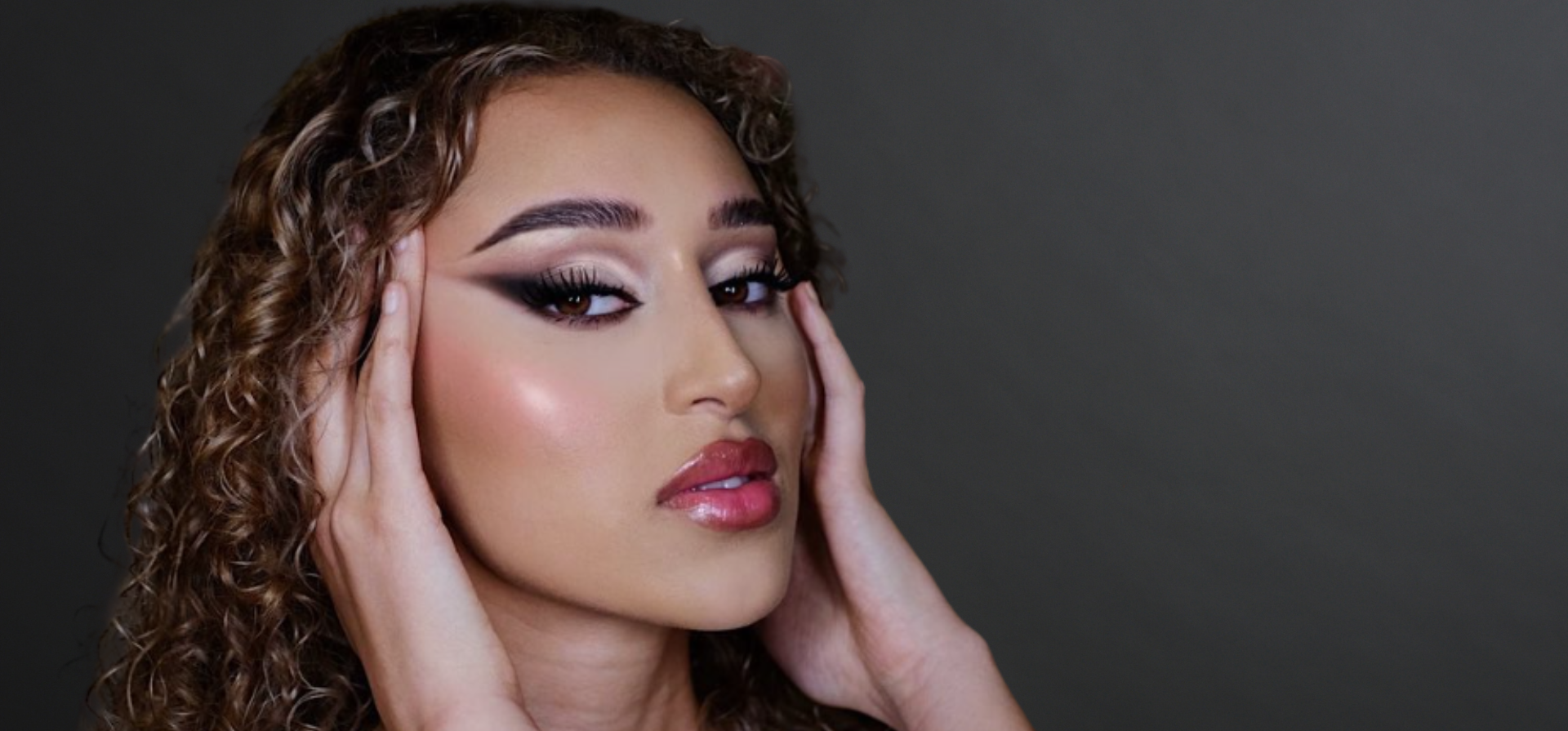 Image of woman with smokey eye makeup | look created by Gia MUA